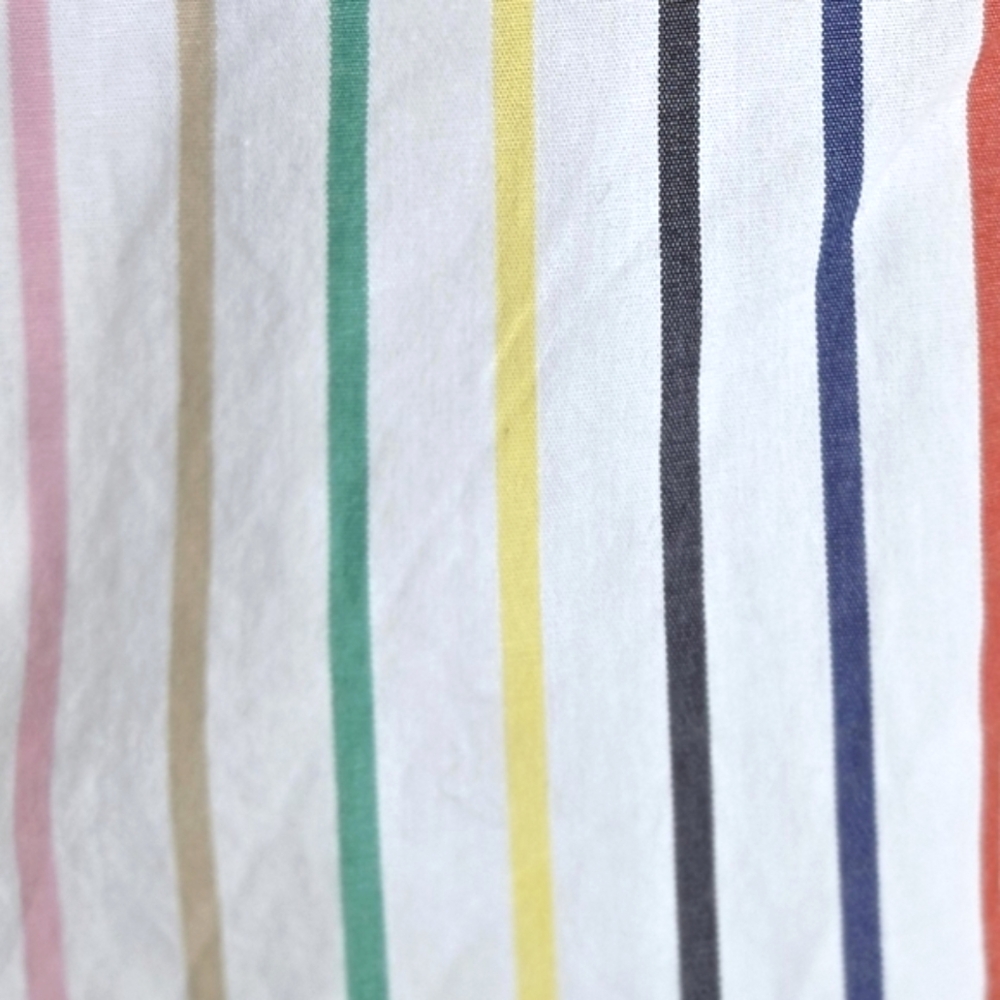 J. Crew Striped Tie Waist Shorts Multicolor Stripe Size-8 - Picture 4 of 8